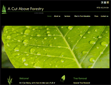 Tablet Screenshot of acutaboveforestry.com
